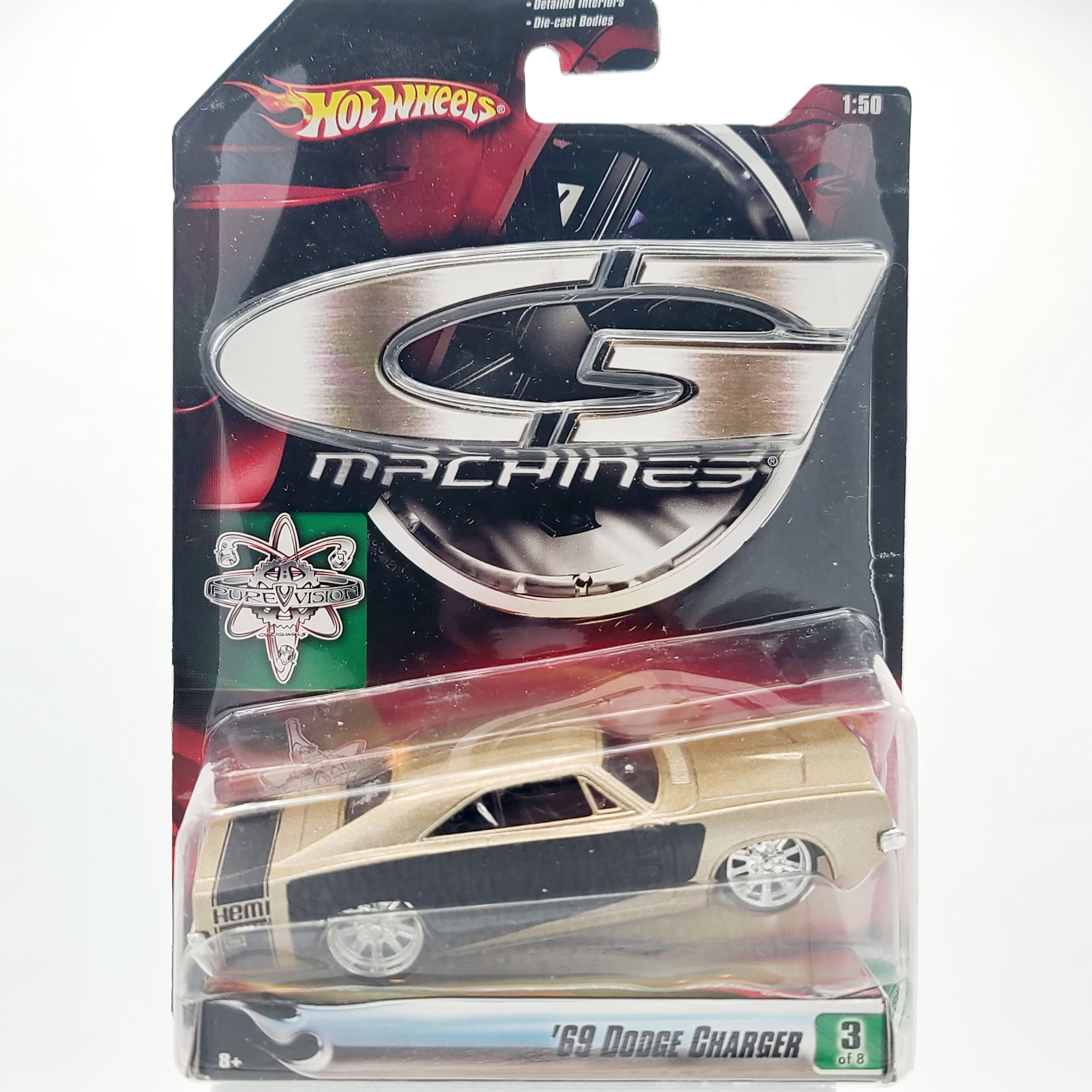 Hot Wheels '69 Dodge Charger - 1:50 (2006 G Machines - Pure Vision Series 1)